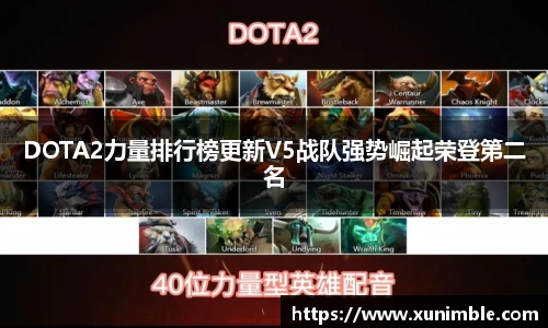 DOTA2力量排行榜更新V5战队强势崛起荣登第二名