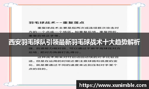 西安羽毛球队引领最新羽毛球战术十大趋势解析
